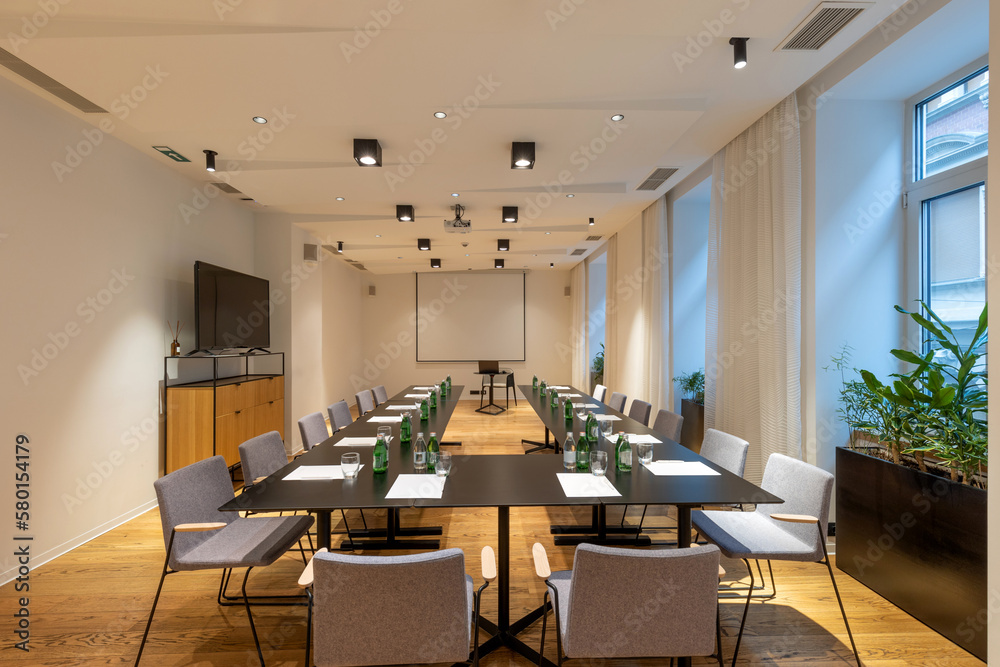 Interior of conference room in modern hotel Interior of conference room in modern hotel