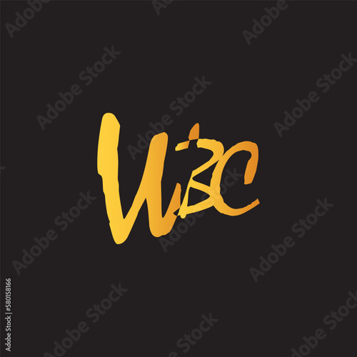 Initial letter BWC,WBC,CWB logo vector designs photo