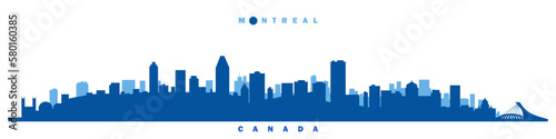 Montreal city skyline vector illustration, Canada