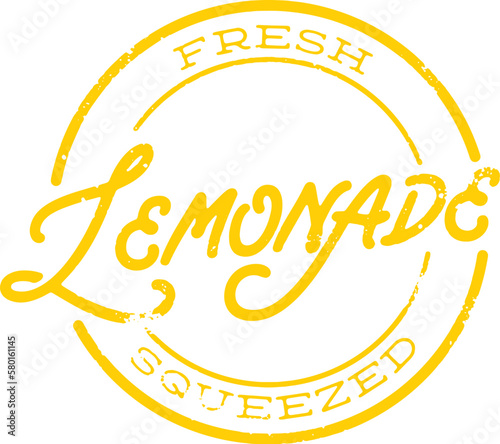 Fresh Lemonade Menu Rubber Stamp