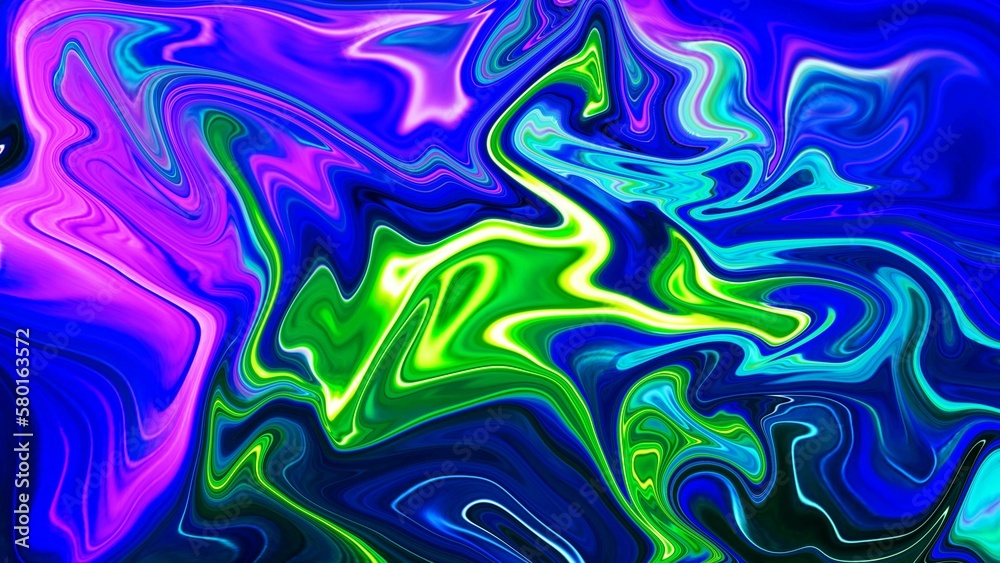 Swirls of marble. Liquid marble texture. Marble ink Green Blue color. Fluid art. Very Nice Abstract Green Blue Design. Green Blue Swirl Texture Background Marbling. 