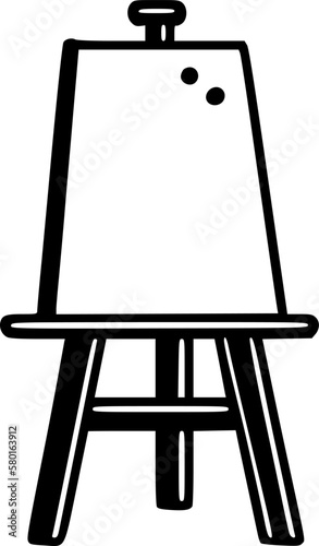 Easel - Minimalist and Flat Logo - Vector illustration
