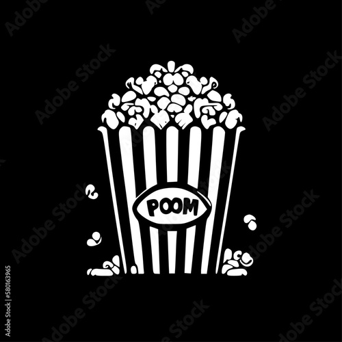 Popcorn - High Quality Vector Logo - Vector illustration ideal for T-shirt graphic