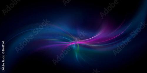 Abstract transparent colorful crystal shapes. Fantasy light background. Digital fractal art