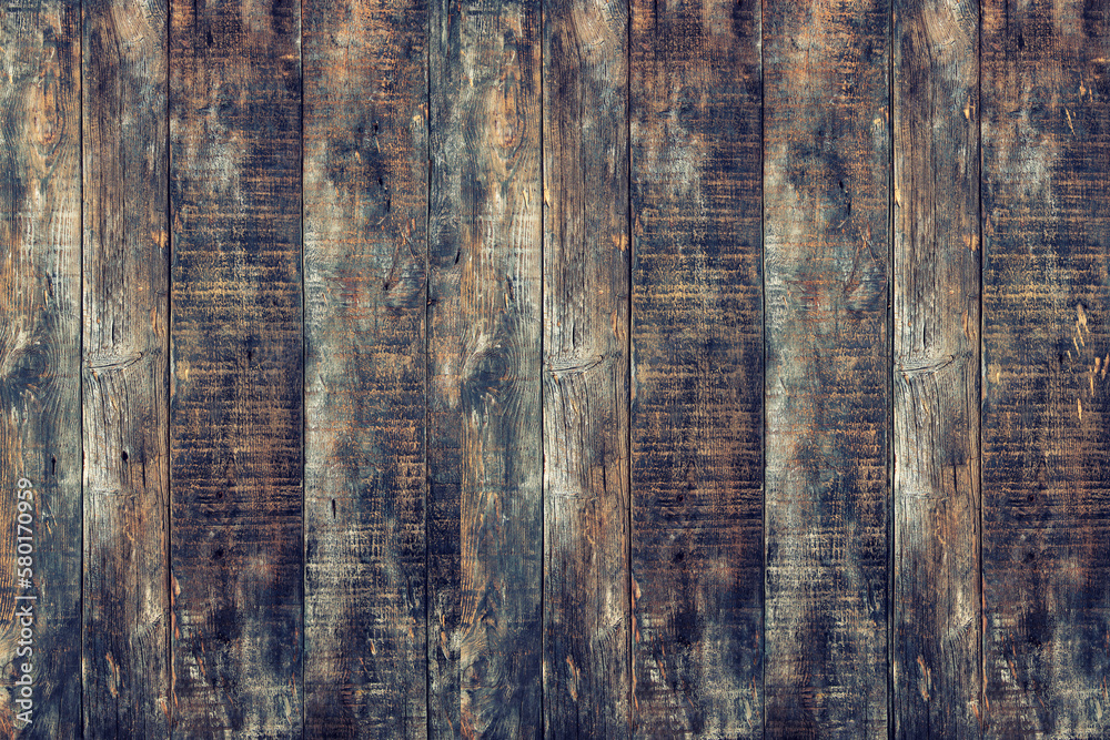 Obraz premium Wooden background. Rustic weathered brown wood texture