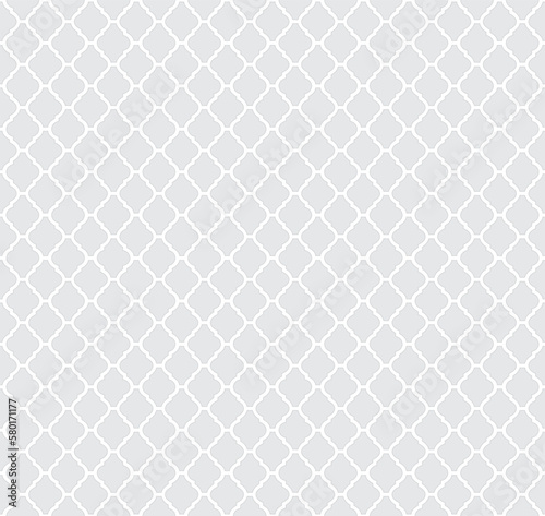 Arabic pattern in gray and white color. Elegant ornamental background.