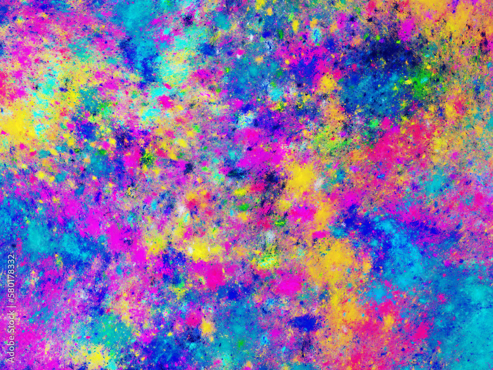 Fototapeta premium blue and purple abstract fractal background 3d rendering illustration