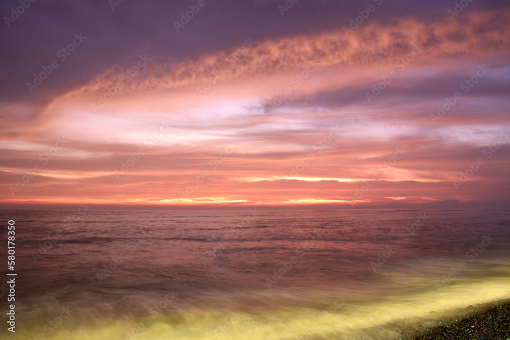 Fototapeta premium sunset over the sea