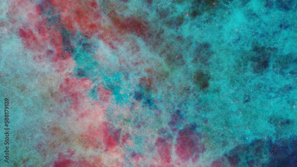 The galaxy nebula illuminating by gradation light blue and red and green in the deep black space as procedural 3d modeling. The galaxy nebula illuminating by gradation light blue and red and green in the deep black space as procedural 3d modeling.