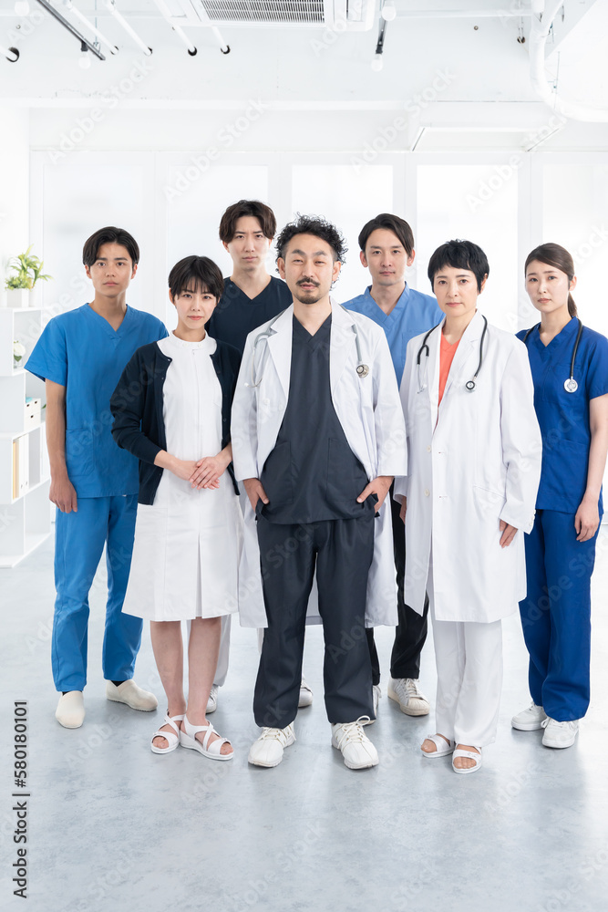 働く医者・看護士(複数人・多人数・集合) 働く医者・看護士(複数人・多人数・集合)