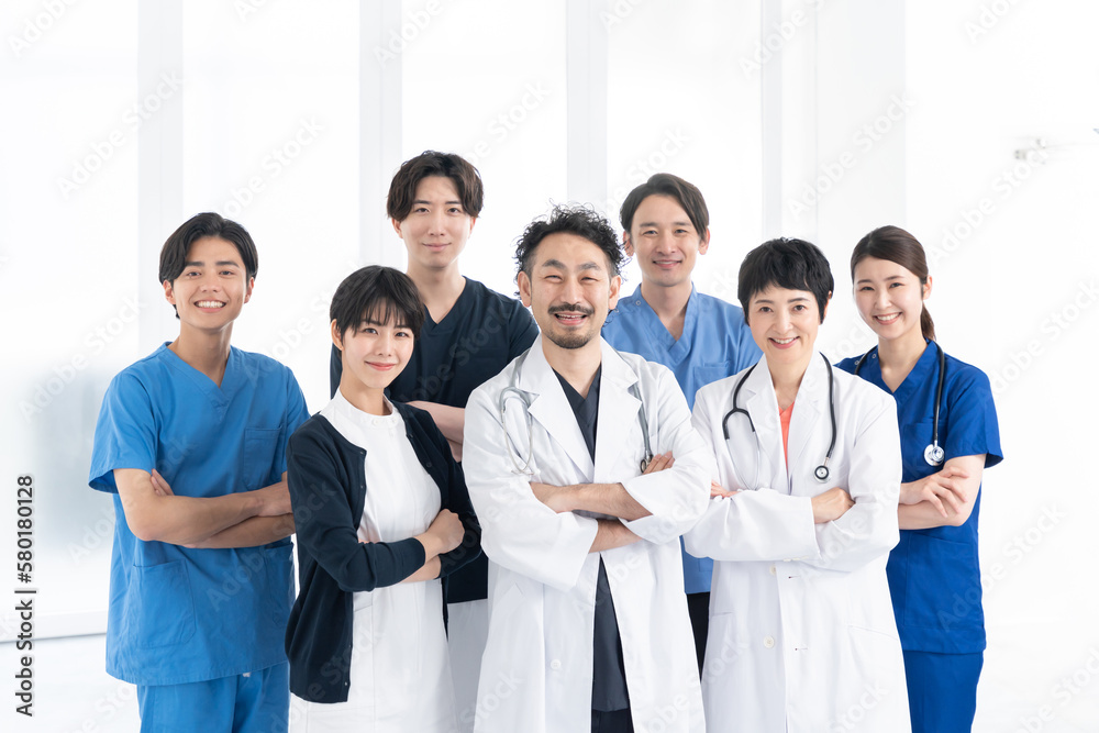 働く医者・看護士(複数人・多人数・集合) 働く医者・看護士(複数人・多人数・集合)
