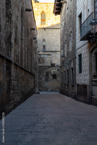 Narrow street in Barcelona