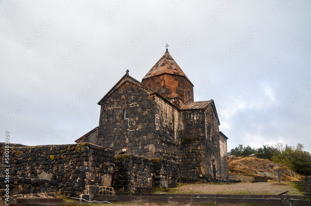 Medieval orthodox Sevanavank monastery located on the shore of lake Sevan, Armenia Medieval orthodox Sevanavank monastery located on the shore of lake Sevan, Armenia