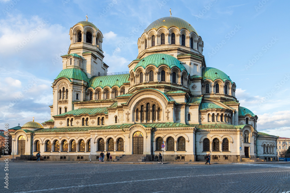 Obraz na płótnie St. Alexander Nevsky Cathedral in Sofia, Bulgaria w salonie