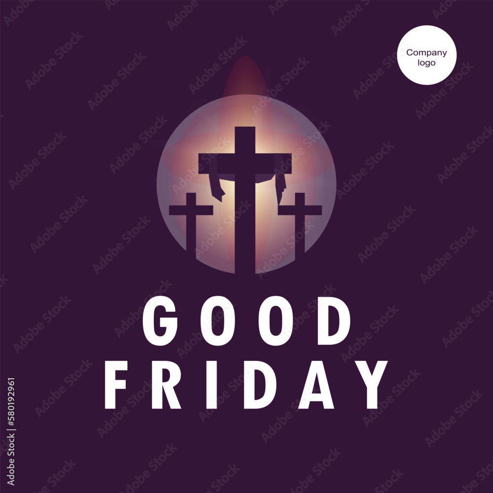 good friday greeting with cross in circle good friday greeting with cross in circle
