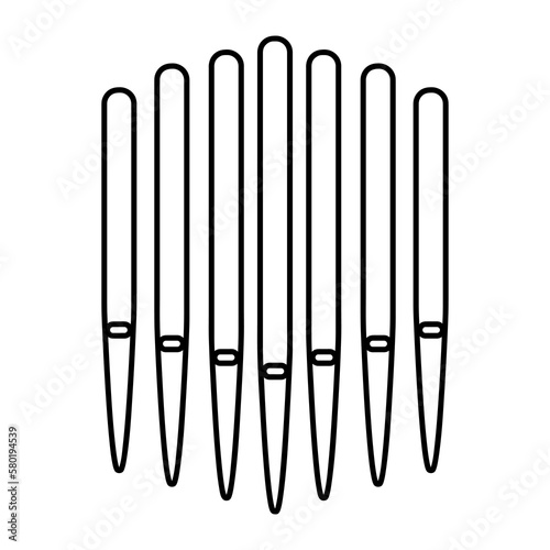 Pipe organ music instrument trendy style illustration..eps