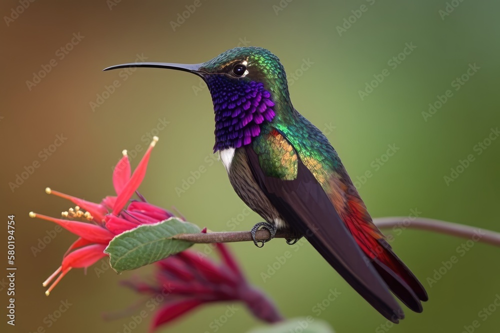 The Talamanca hummingbird (Eugenes spectabilis) is the largest of the hummingbird species. You can spot talamanca hummingbirds from Costa Rica to Panama!. Generative AI