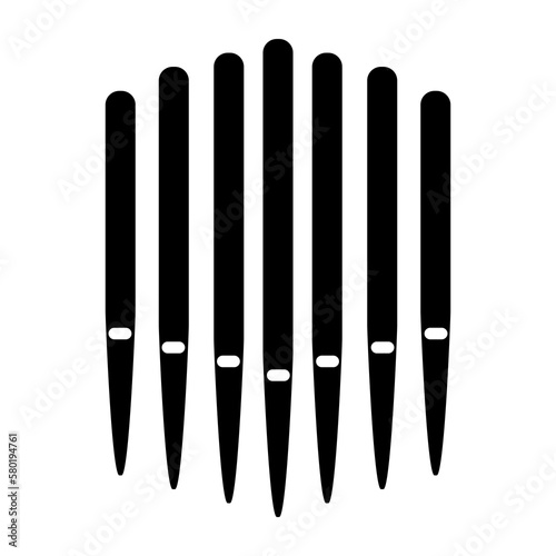 Pipe organ, music instrument church icon vector on white background..eps