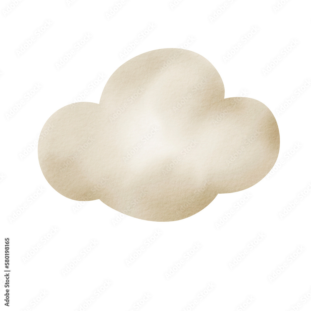 watercolor cloud
