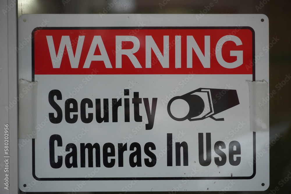 warning video camera recording sign