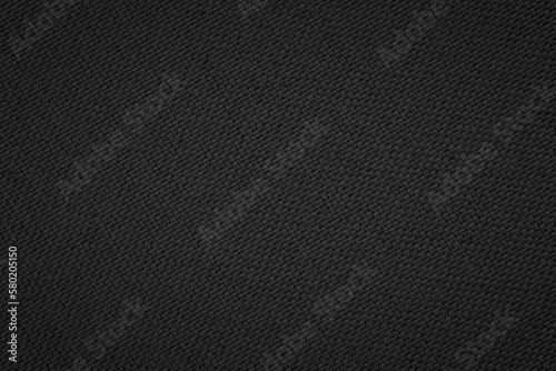black fabric texture, natural linen canvas as background