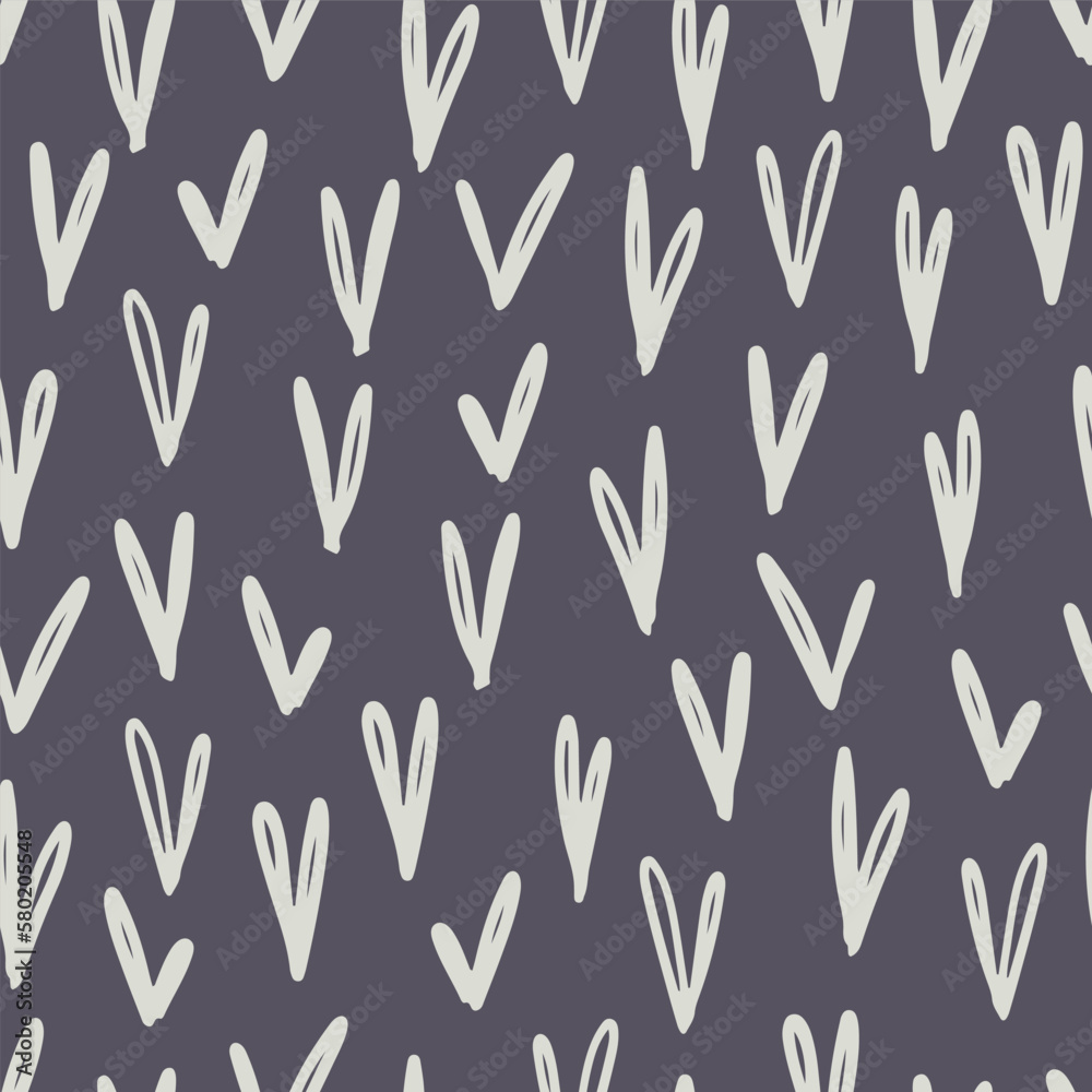Heart Scatter Seamless Vector Repeat Pattern