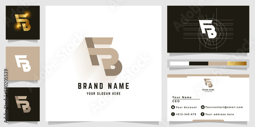 Letter FB or EB monogram logo