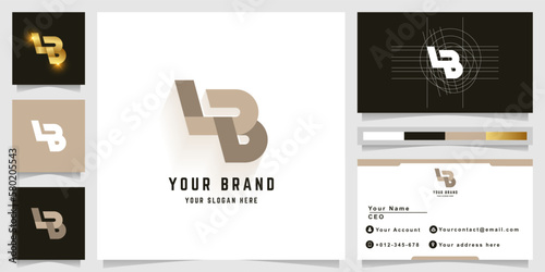 Letter LB or bB monogram logo