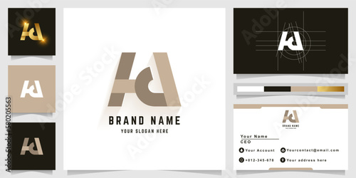 Letter Hd or Kd monogram logo