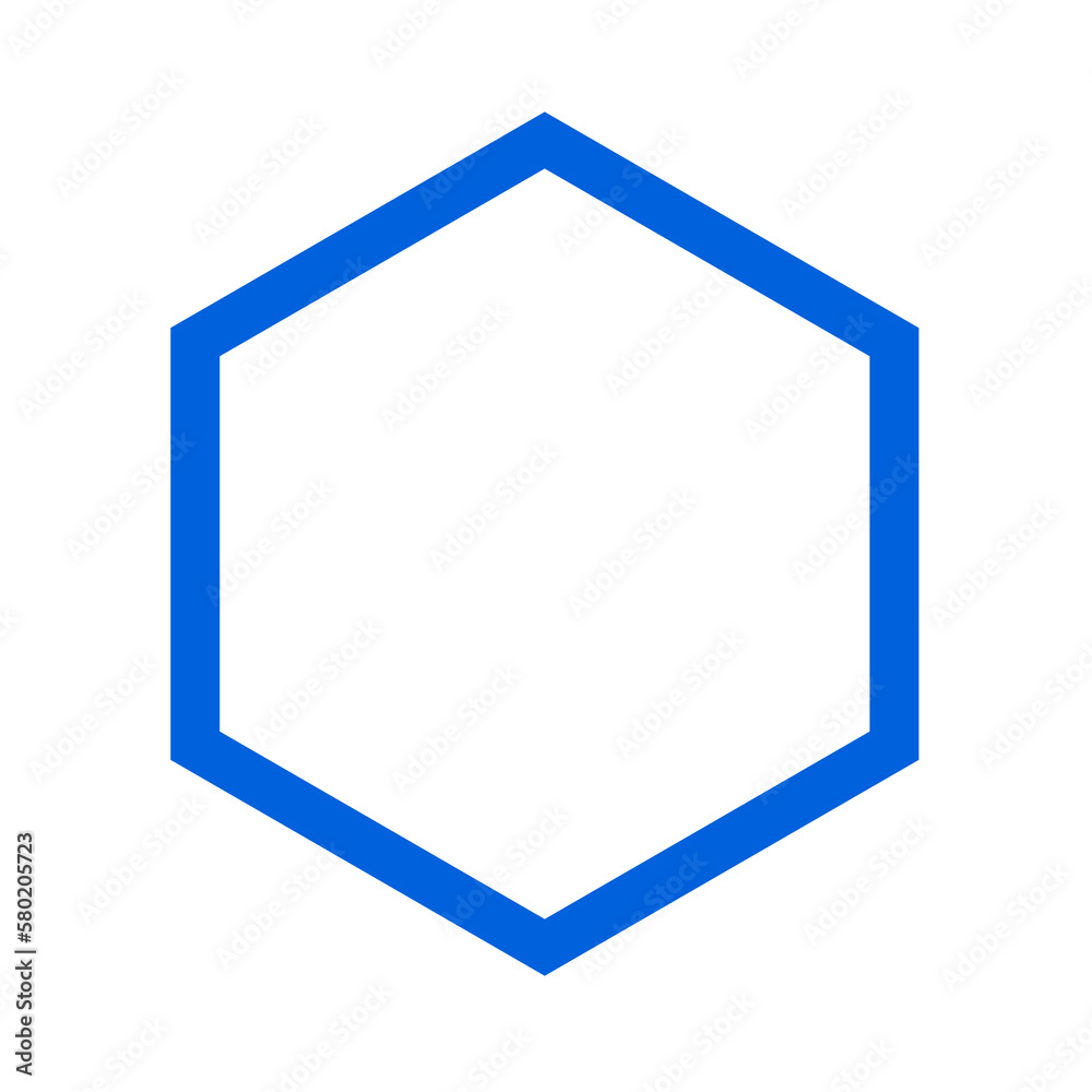 hexagon line frame blue transparent png design hexagon line frame blue transparent png design