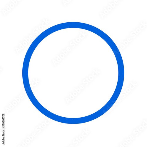 blue round frame transparent design