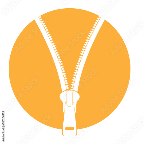 zipper vector icon