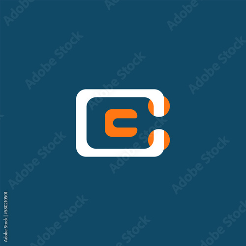 Letter C logo icon design template elements. Linked letter C logo icon