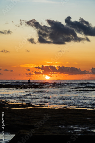 Sunset Balangan Beach Bali Indonesia