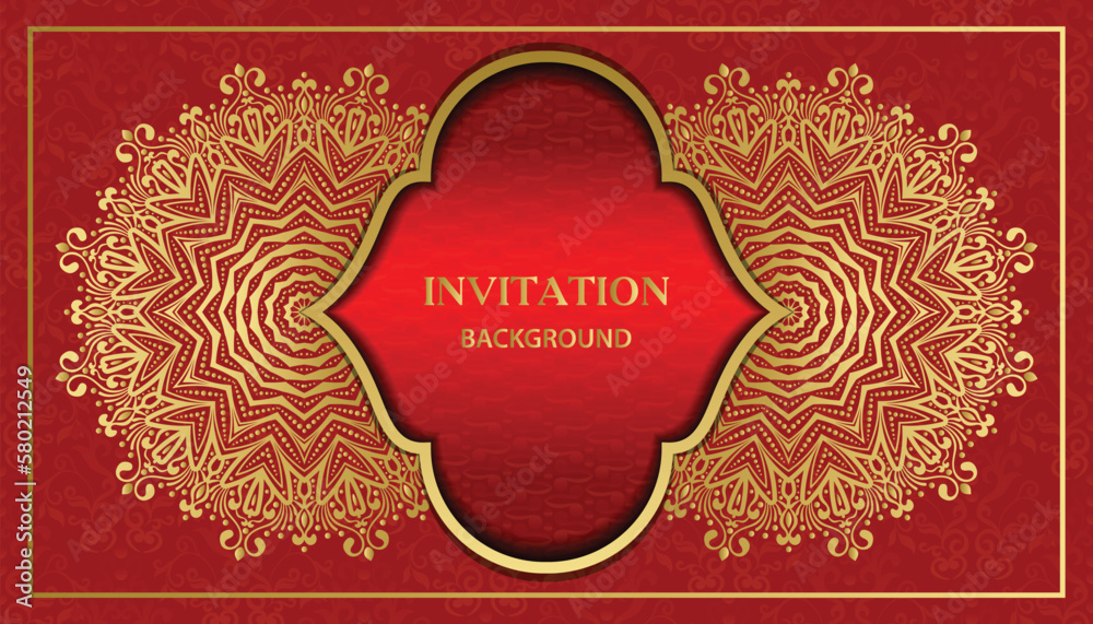 Loyal Frame Arabesque style decorative golden mandala background. Ornamental floral ...