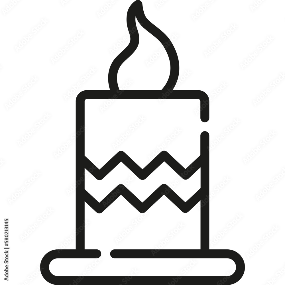 Candle outline icon. For presentation, graphic design, mobile application, web design, infographics or UI. Candle outline icon. For presentation, graphic design, mobile application, web design, infographics or UI.