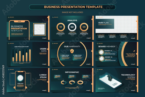 Vector powerpoint presentation slides templates