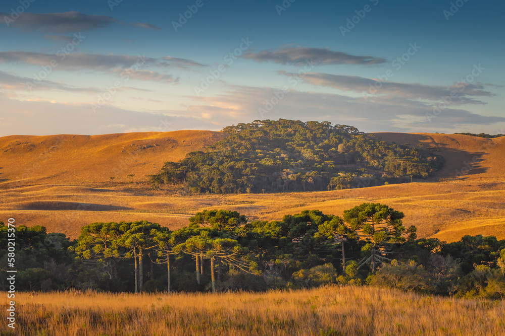 Countryside of Rio Grande do Sul near Gramado at sunset, Southern Brazil Countryside of Rio Grande do Sul near Gramado at sunset, Southern Brazil