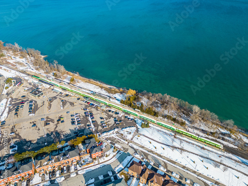 pickering, port union, gotrain, water, lake ontario, houses, durham, scarbrough, point of view, drone, droneview, birds eye view, looking down, bird, lakecity landscapes, ontario power generation, tor