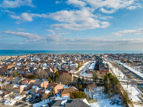 pickering, port union, gotrain, water, lake ontario, houses, durham, scarbrough, point of view, drone, droneview, birds eye view, looking down, bird, lakecity landscapes, ontario power generation, tor © contentzilla