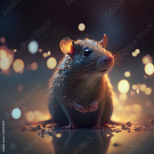 rat created using AI Generative Technology