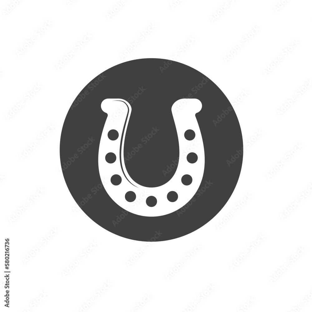 horse shoe icon vector element design template