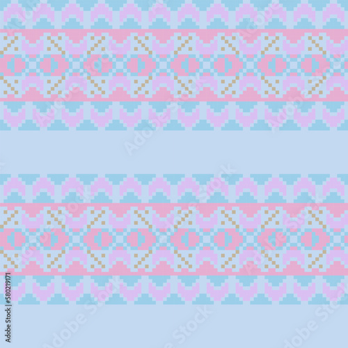 Christmas Floral Fair Isle Seamless Pattern Design