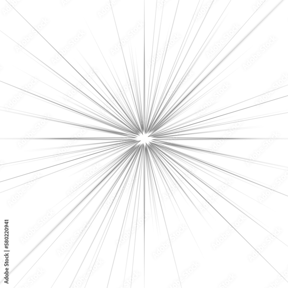 Obraz premium Digitally rendered Light effect rays flash radiance of star or sun white glow shine explosion.