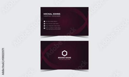 Corporate Luxury Modern Business Card Design Template Creative and Clean Business Card Name Card Visiting Card Simple Flat Vector Design.