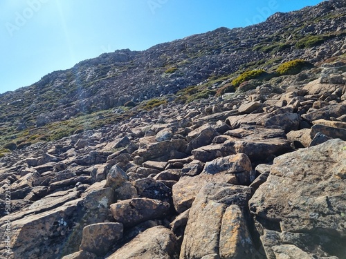 Ben Lomond mountain national park in Tasmania on the sunny day photo