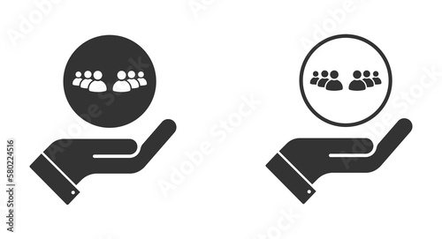Customer service icon vector illustrations