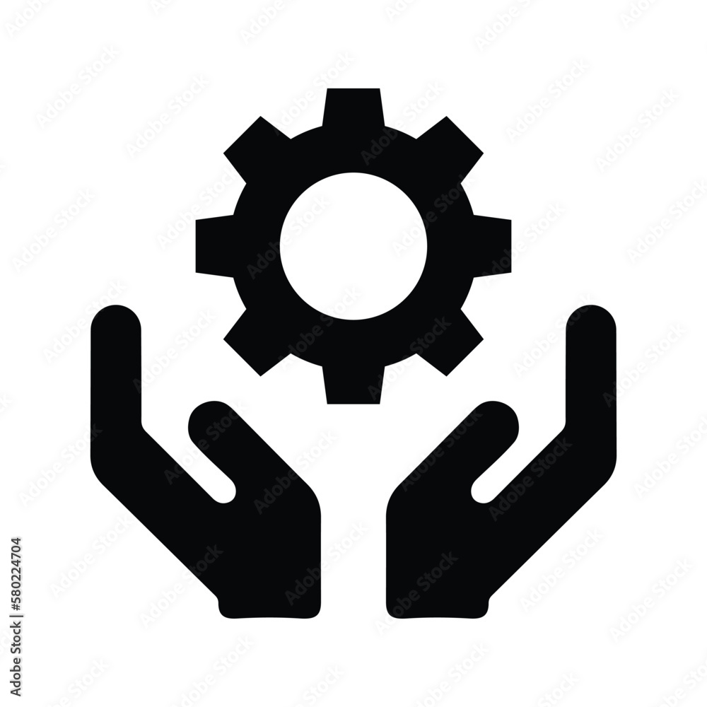 Engineering support icon. Simple vector graphics. Engineering support icon. Simple vector graphics.