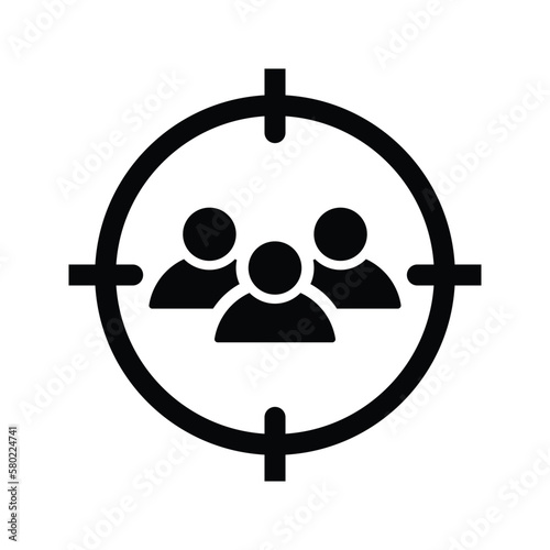 Target Customer icon. Simple vector graphics.