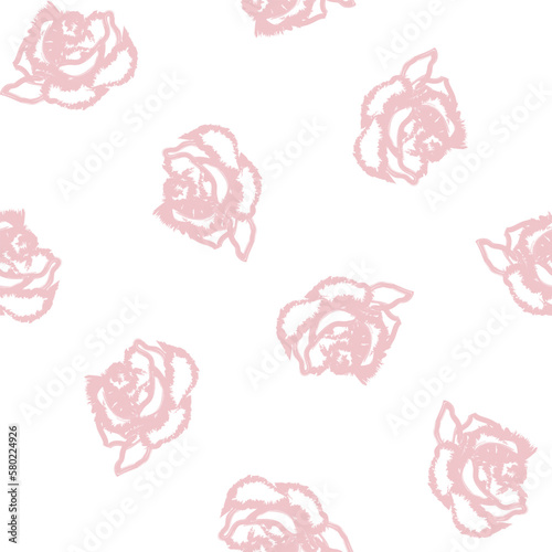 Abstract Rose Floral Seamless Pattern Design